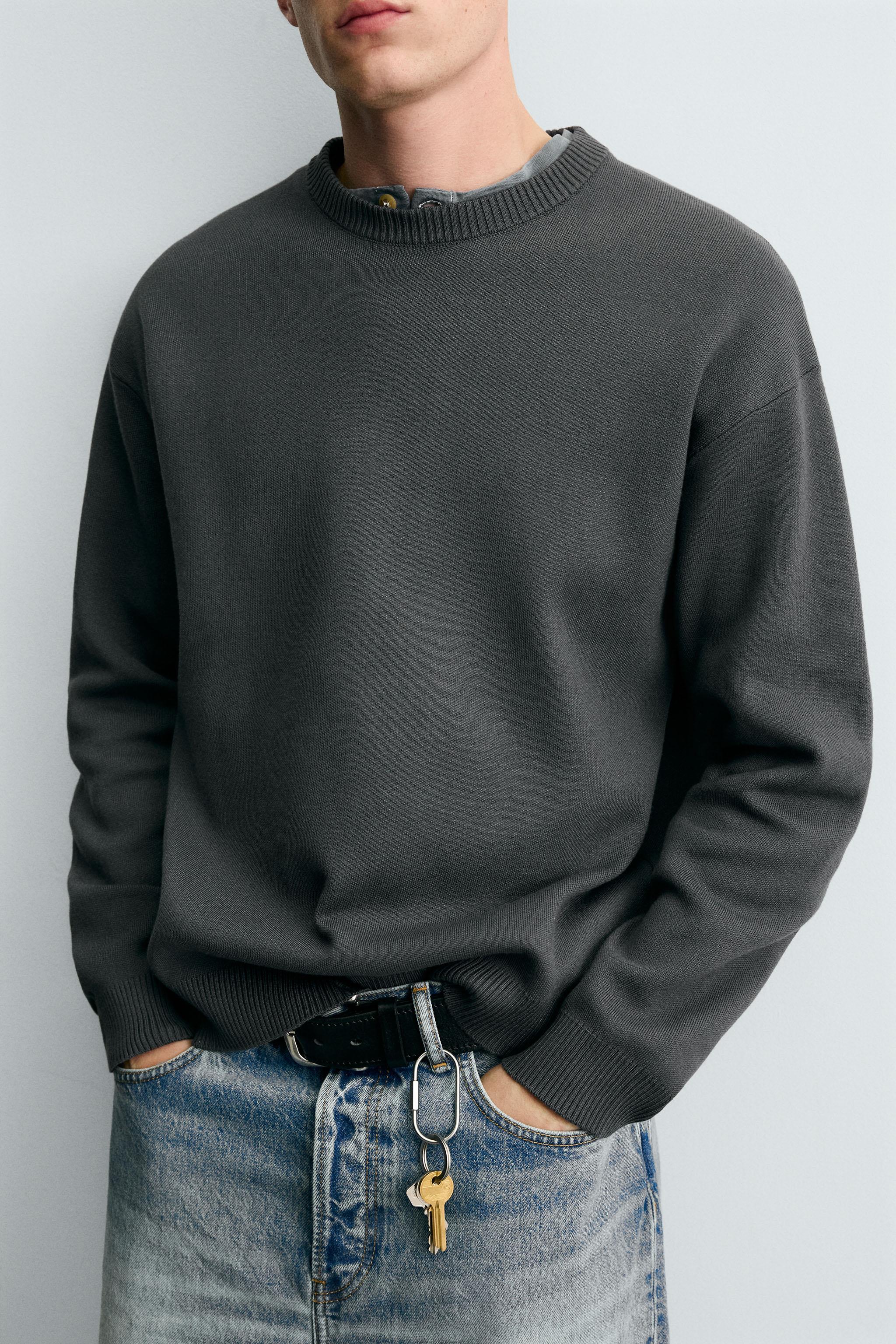SOFT TEXTURED KNIT SWEATER